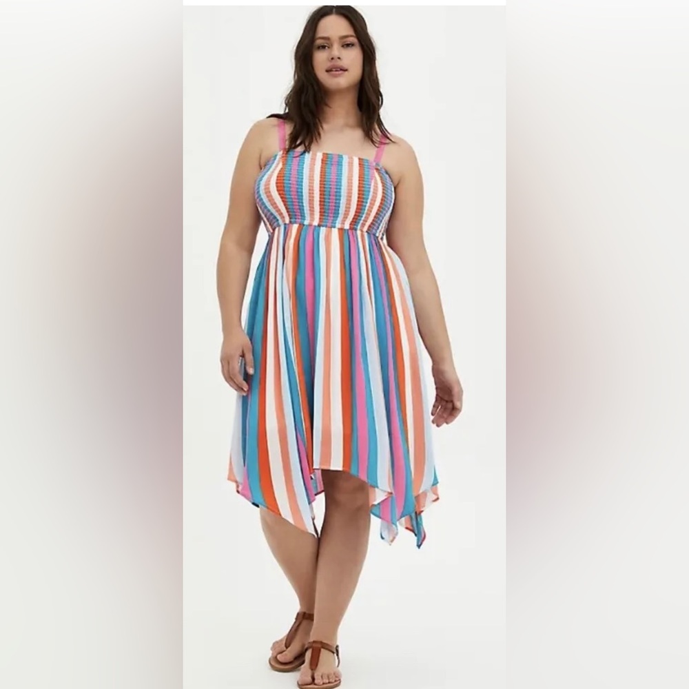 Torrid new multicolor stripes sleeveless dress size 3
